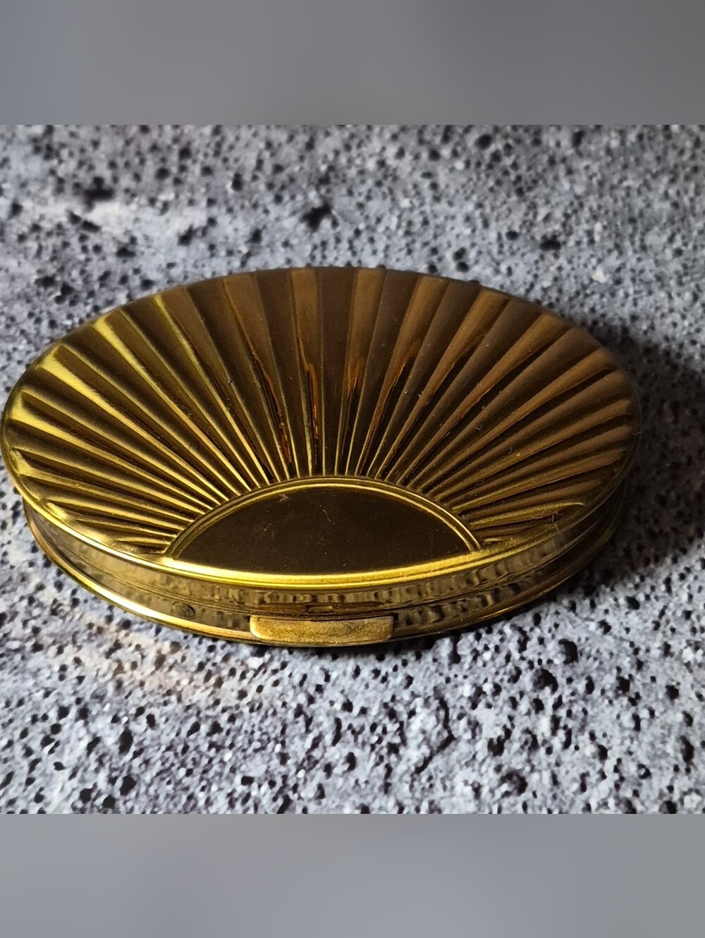 Gold Sunburst Decorative Compact-Style Accent